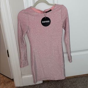 Long sleeve bodycon sparkly dress